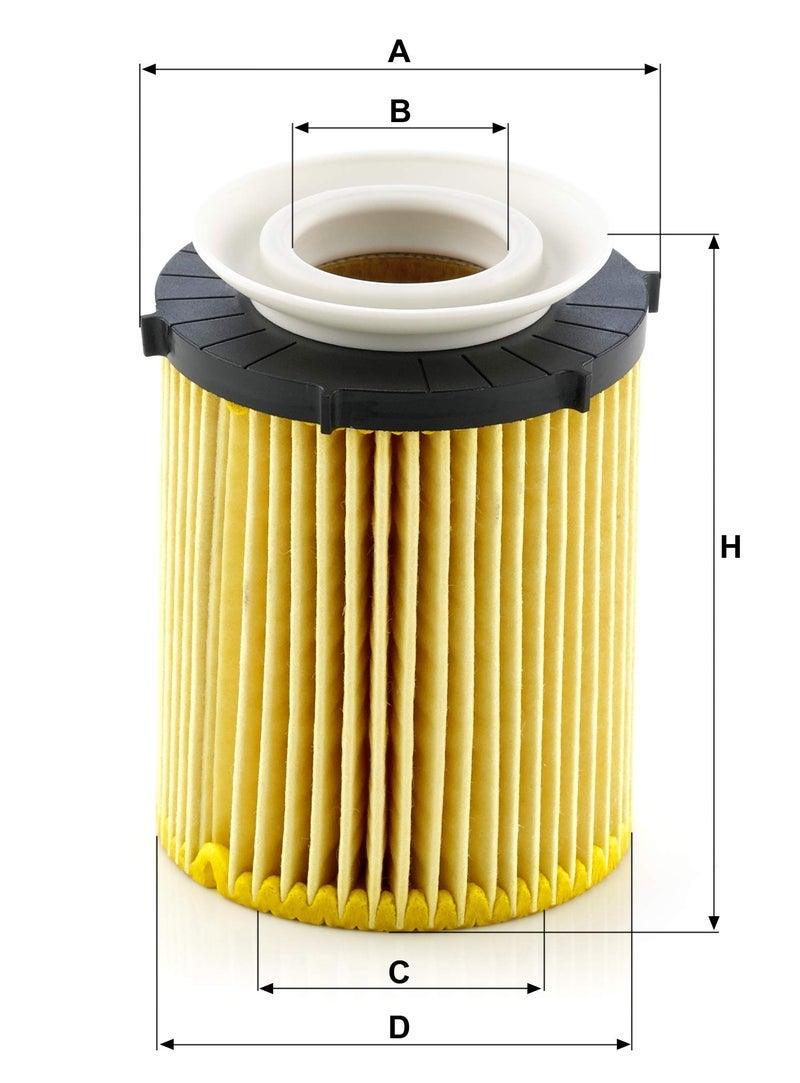 MANN FILTER Mann HU 711/6z Engine Oil Filter - Image 3